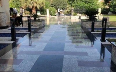Commercial marble floor restoration for Dubai hotels and lobbies
