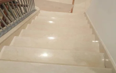Removing deep stains from marble floors in Dubai