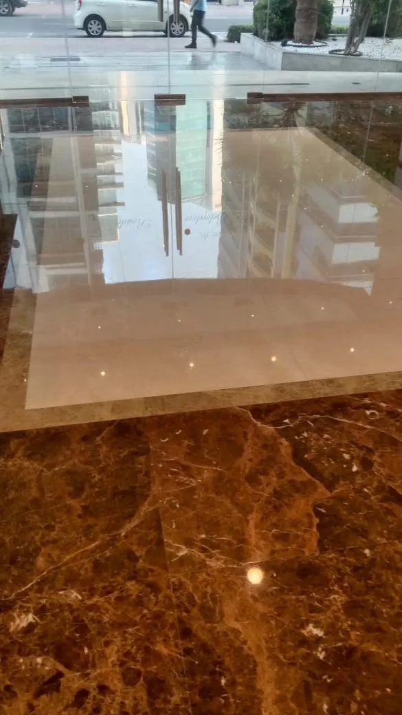 Mirror-Finish Marble Polishing in Tecom, Dubai